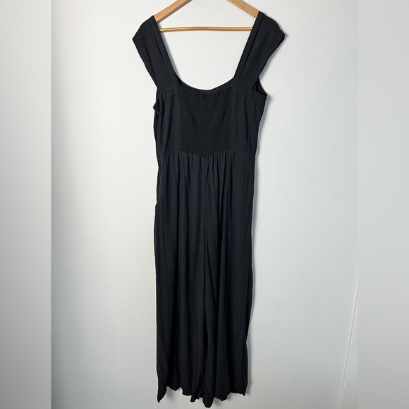 Madewell Cap-Sleeve Crop Wide-Leg‎ Jumpsuit Elegant Casual Feminine Size 12 - Picture 9 of 14